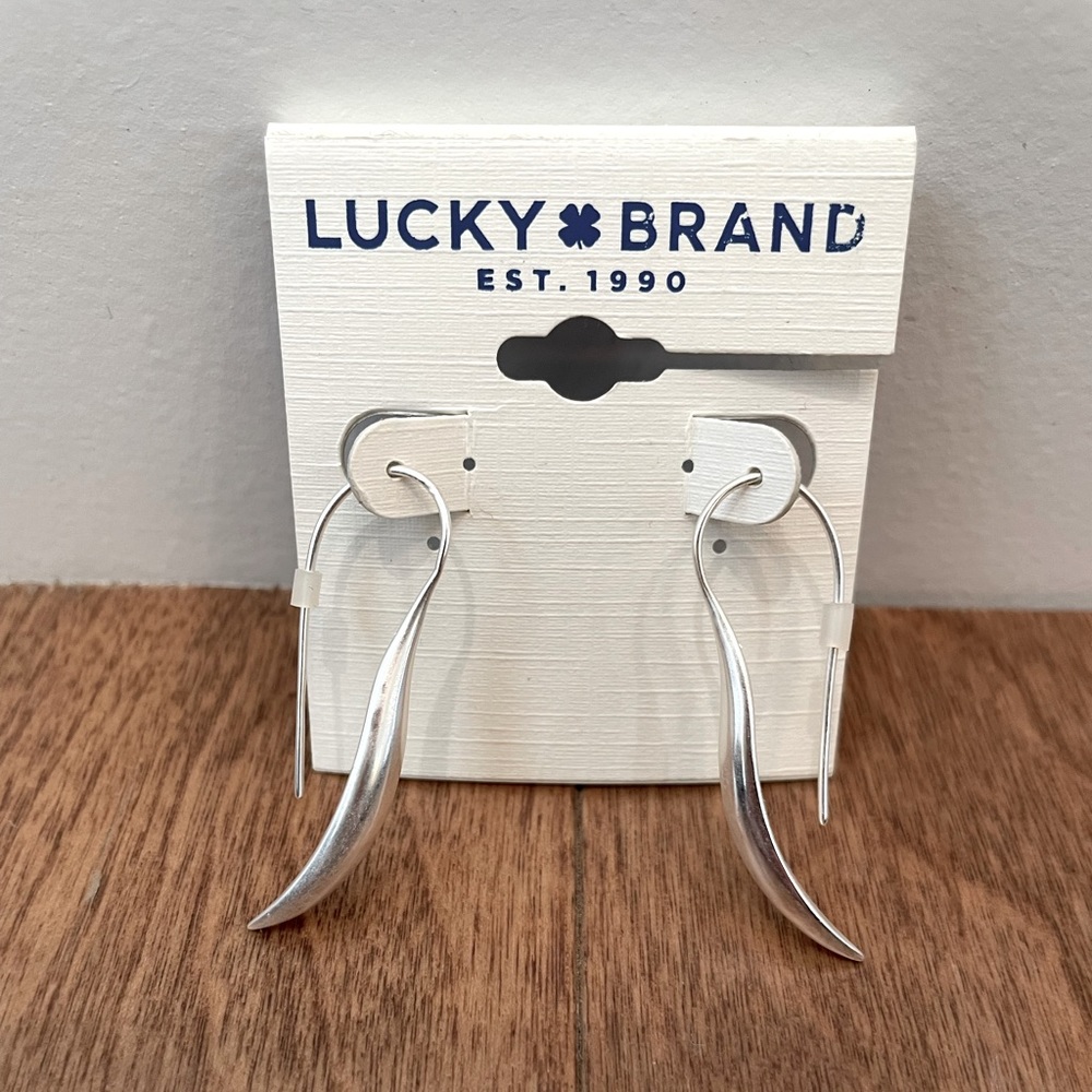 Lucky Brand Silver Drop Earrings